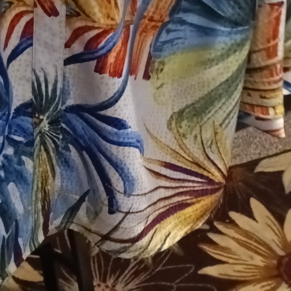 Chico's Polyester Multi-Colored Foliage Print Blo… - image 7